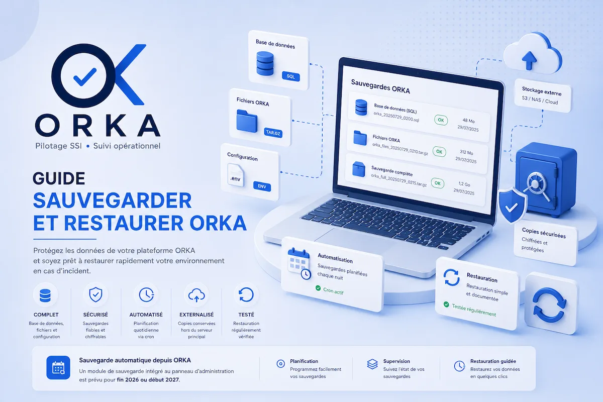 Sauvegarder et restaurer ORKA solution de pilotage du SI